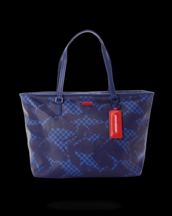 Sprayground TOTES*SHARK CHECK (BLUE) TOTE