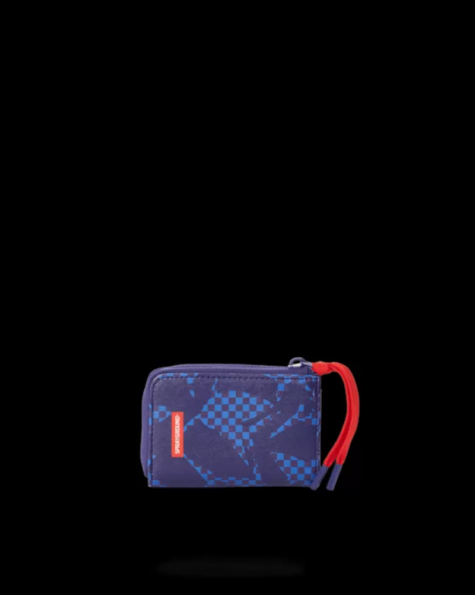 Sprayground WALLETS*SHARK CHECK (BLUE) WALLET