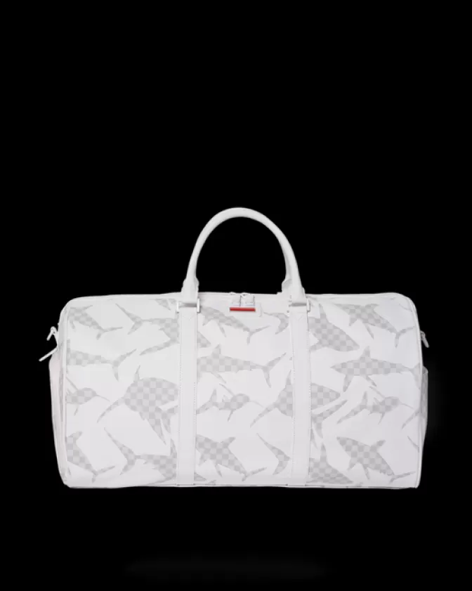 Sprayground DUFFLES*SHARK CHECK (WHITE) DUFFLE