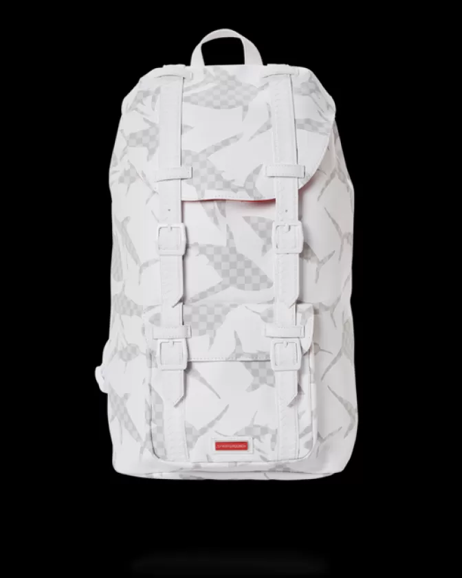 Sprayground HILLS | BACKPACKS*SHARK CHECK (WHITE) HILLS BACKPACK