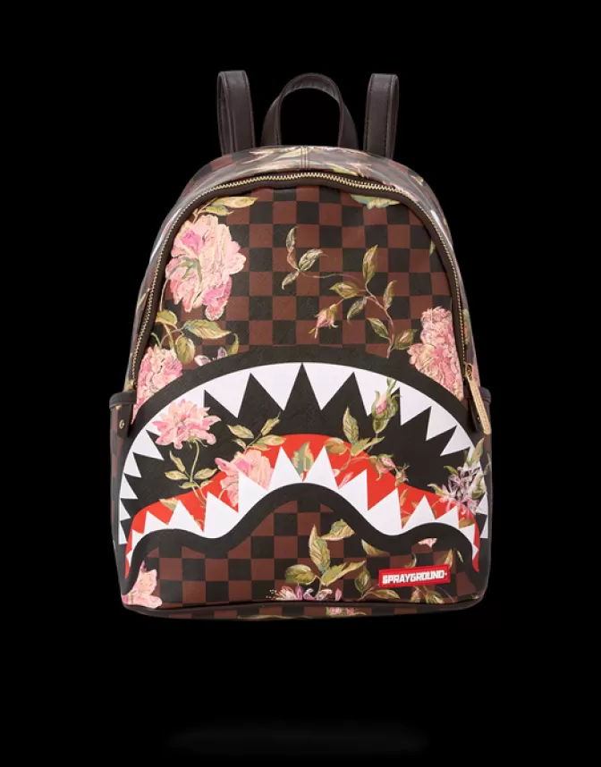 Sprayground SAVAGES | BACKPACKS*SHARKFLOWER SAVAGE BACKPACK (SMALLER MORE ELEGANT BACKPACK)