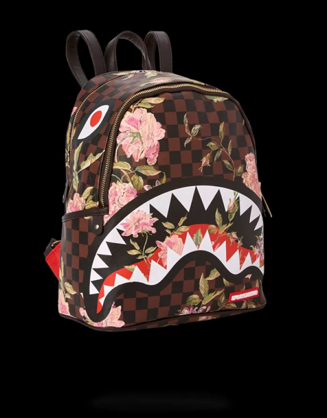 Sprayground SAVAGES | BACKPACKS*SHARKFLOWER SAVAGE BACKPACK (SMALLER MORE ELEGANT BACKPACK)