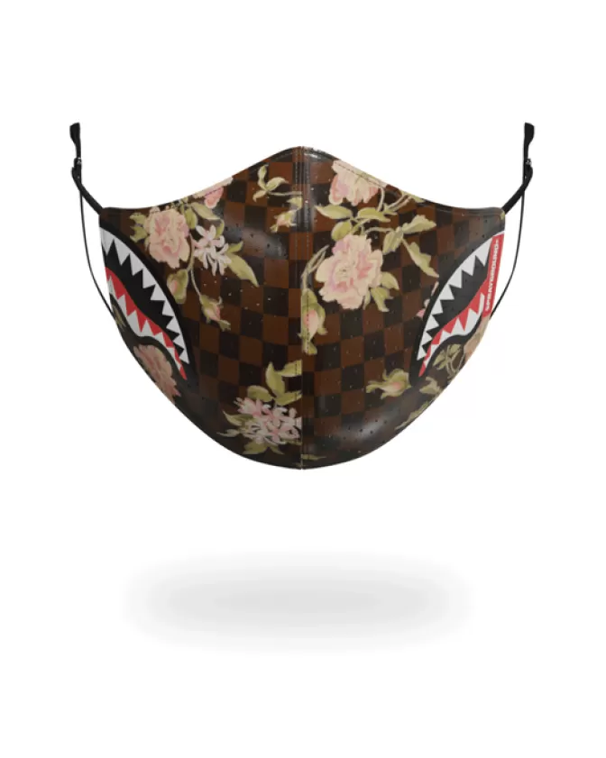 Sprayground FACE MASKS*SHARKFLOWER VEGAN LEATHER FACE MASK