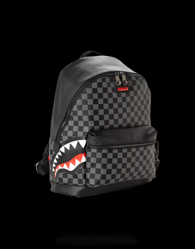 Sprayground SAVAGES | BACKPACKS*SHARKS IN PARIS (BLACK CHECKERED EDITION)