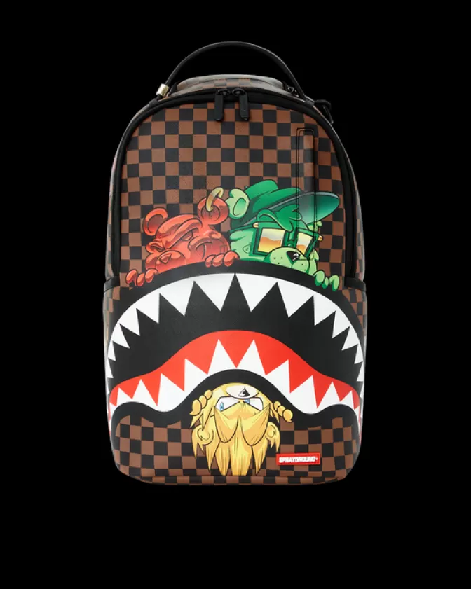 Sprayground BACKPACKS*SHARKS IN PARIS CHARACTERS SNEAKIN BACKPACK (DLXV)