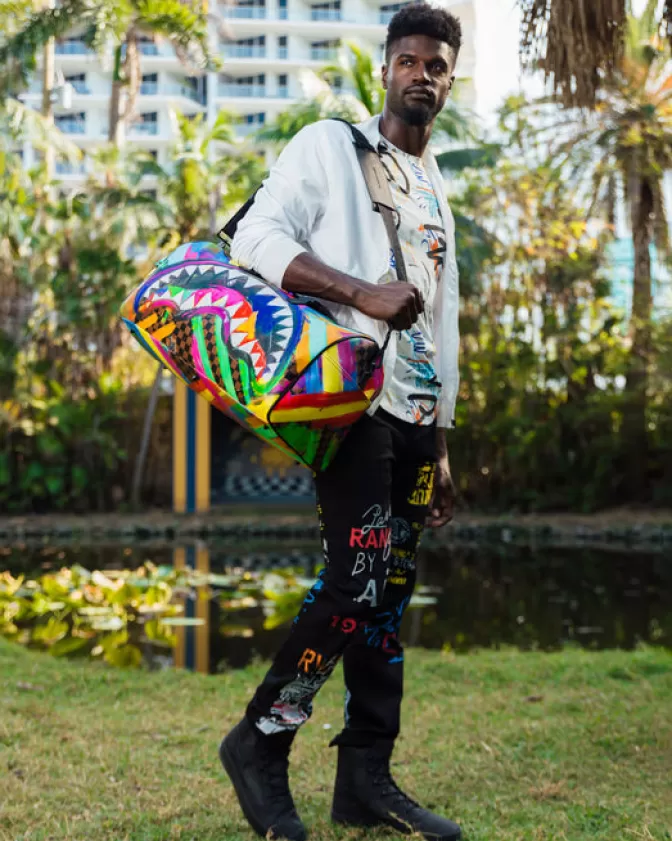 Sprayground DUFFLES*SHARKS IN PARIS CITY STREAKS DUFFLE