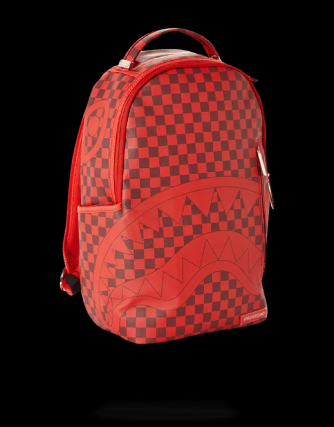 Sprayground BACKPACKS*SHARKS IN PARIS (RED CHECKERED EDITION)