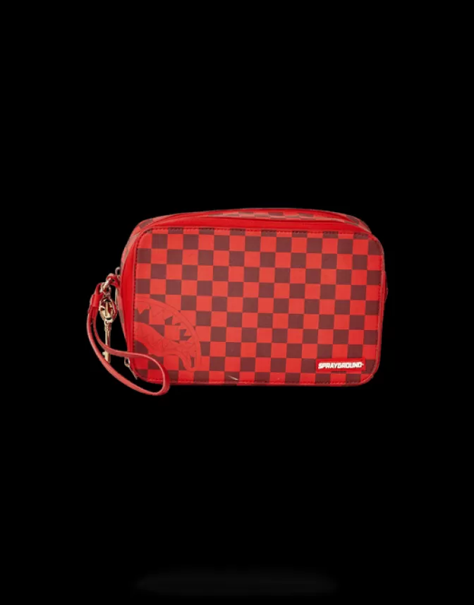 Sprayground TOILETRIES AKA MONEY BAGS*SHARKS IN PARIS RED TOILETRY AKA MONEY BAGS