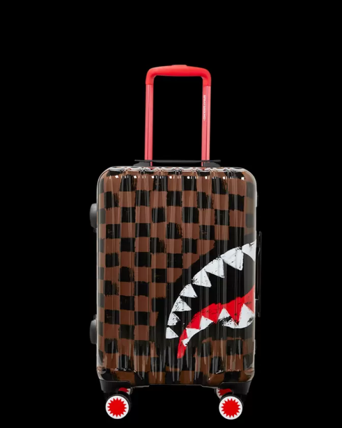 Sprayground SHARKS IN PARIS VANQUISH SHARKNAUTICS HARDSHELL CARRY-ON LUGGAGE Clearance