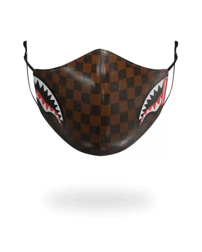 Sprayground FACE MASKS*SHARKS IN PARIS VEGAN LEATHER FACE MASK