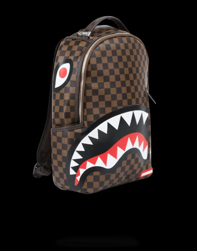 Sprayground BACKPACKS*SLEEK SHARKS IN PARIS (BROWN)