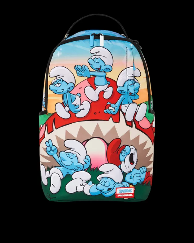 Sprayground BACKPACKS*SMURFS MUSHROOM CHILL BACKPACK