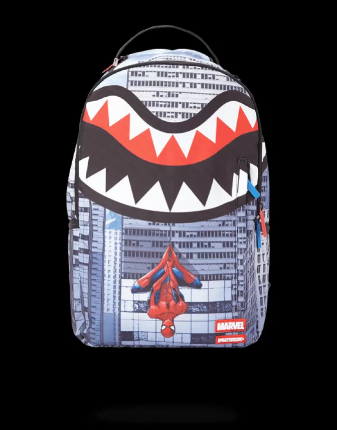 Sprayground BACKPACKS*SPIDERMAN UPSIDE DOWN SHARK