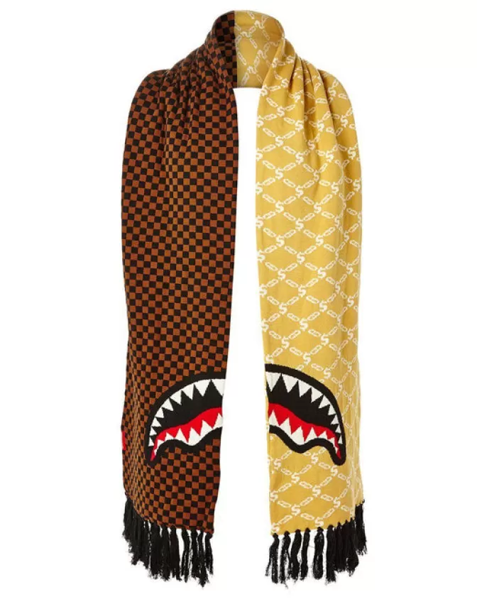 Sprayground SKI MASKS*SPLIT CHECKERED SHARK SCARF