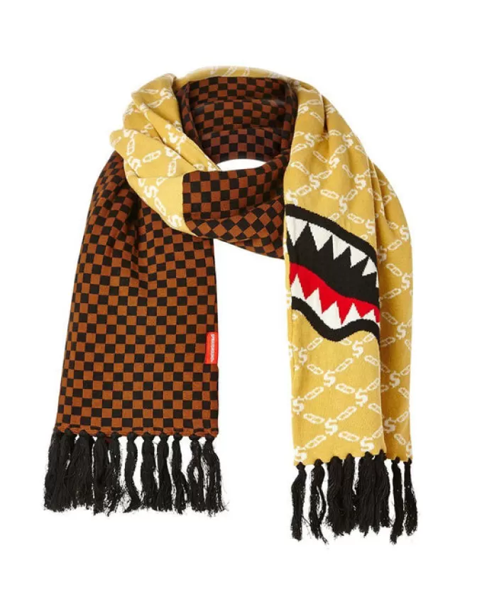 Sprayground SKI MASKS*SPLIT CHECKERED SHARK SCARF