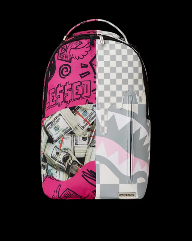 Sprayground BACKPACKS*SPLIT MONEY BLESSINGS BACKPACK (DLXV)