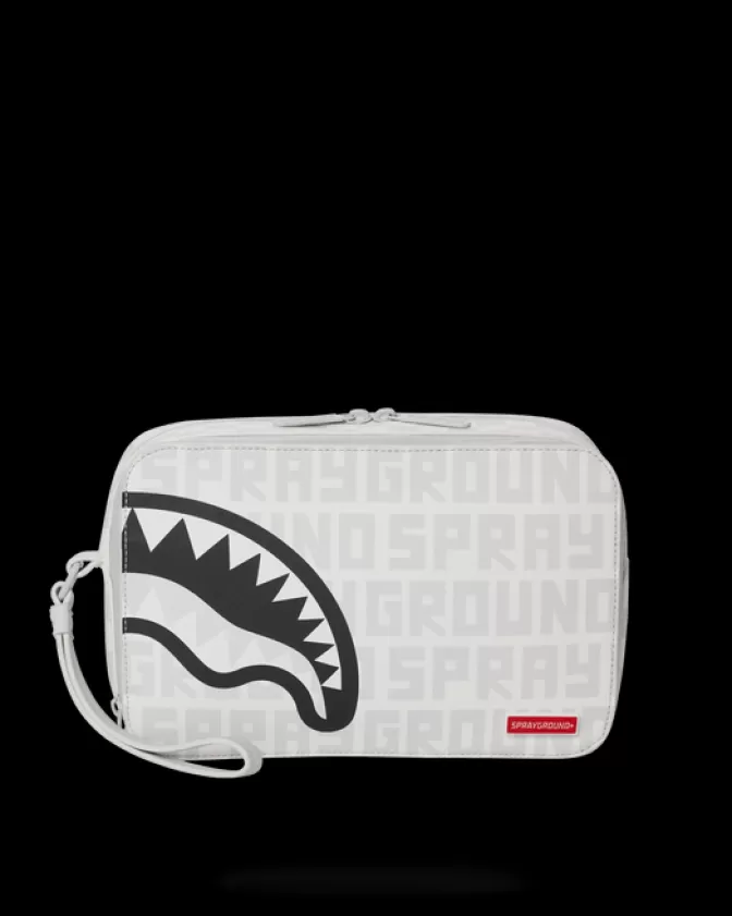 Sprayground TOILETRIES AKA MONEY BAGS*SPLIT THE CHECK (PEARL) TOILETRY BAG