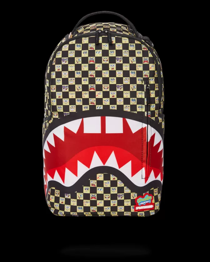 Sprayground BACKPACKS*SPONGEBOB CHECKERED BACKPACK (DLXR)