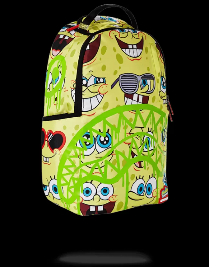 Sprayground BACKPACKS*SPONGEBOB SPRAYPAINT FACE PATTERN