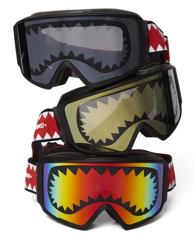 Sprayground SKI GOGGLES* SHARK GOGGLES WITH 3 INTERCHANGEABLE LENS