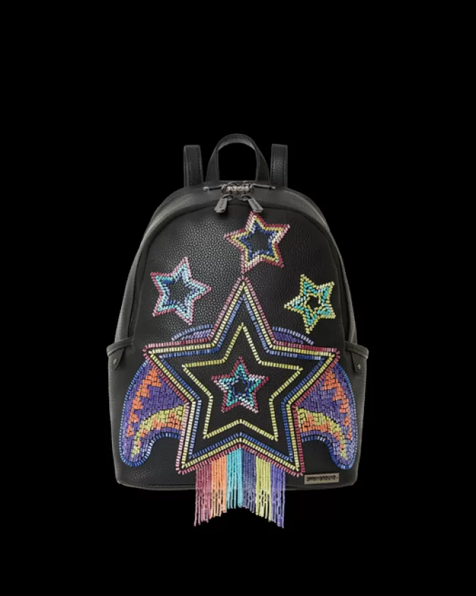 Sprayground SAVAGES | BACKPACKS*STAR RACER A.I.7 SANDFLOWER COLLAB BEADED SAVAGE BACKPACK