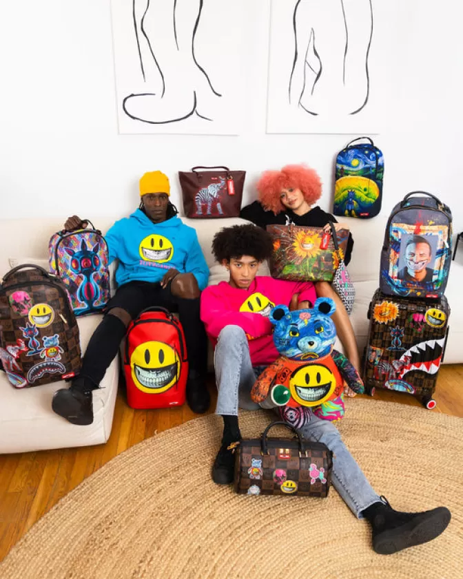 Sprayground BACKPACKS*THE RARE DBD GRIN SHARK PORTRAIT BY RON ENGLISH- SUPER LIMITED EDITION