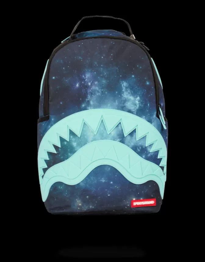 Sprayground BACKPACKS*TIFF GALAXY RUBBER SHARK