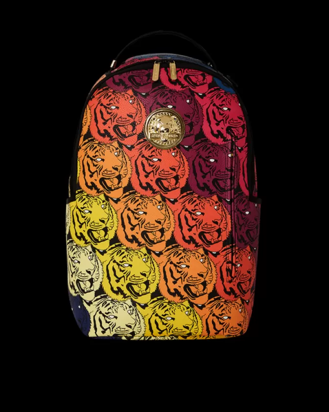 Sprayground BACKPACKS*TIGER ROAR GOLD PLATED BACKPACK