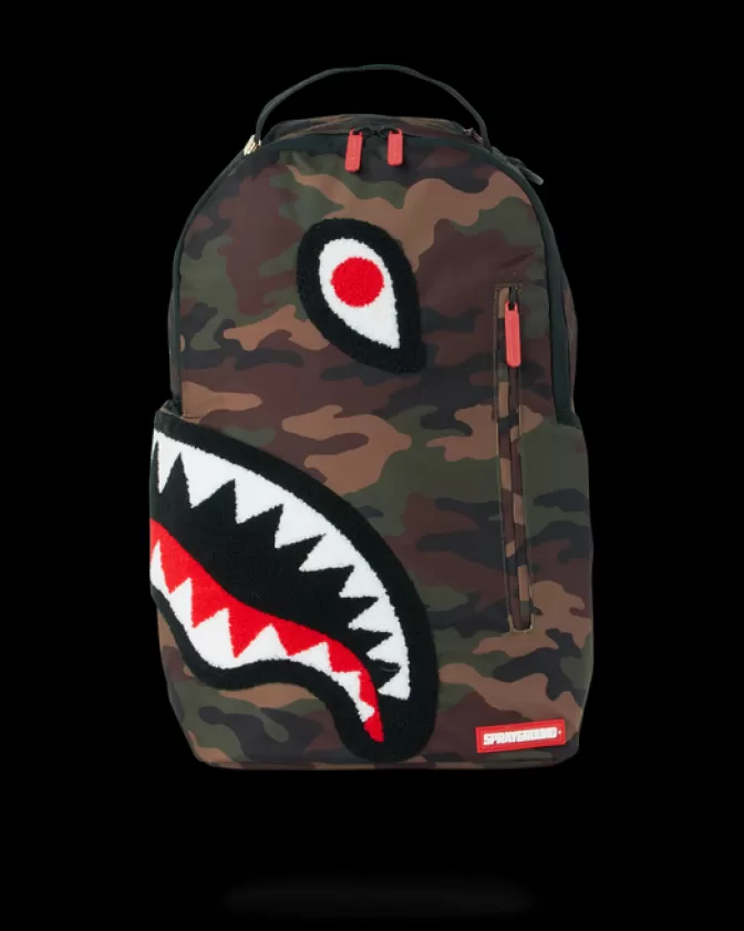 Sprayground BACKPACKS*TORPEDO SHARK (CAMO) BACKPACK