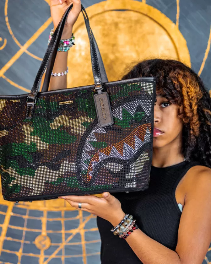 Sprayground HANDBAGS | TOTES*TRINITY CAMO TOTE