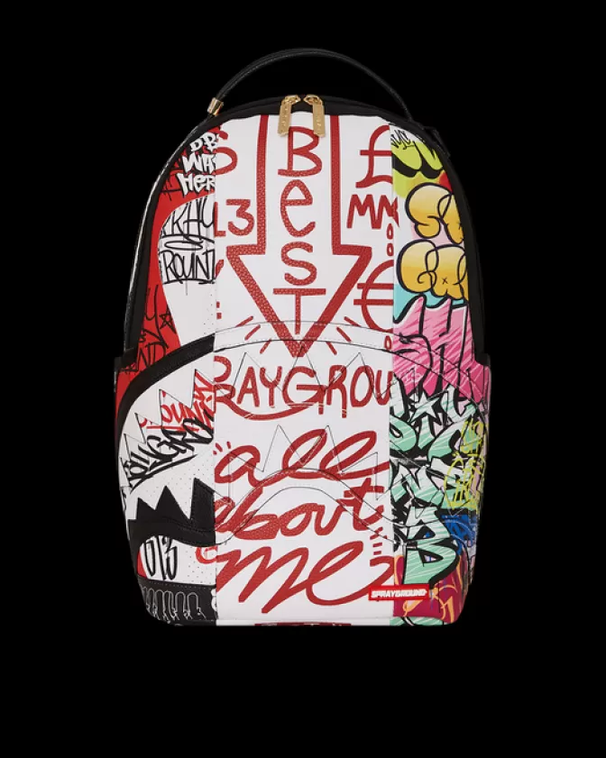 Sprayground BACKPACKS*TRI-SPLIT GRAFFITI BACKPACK (DLXV)