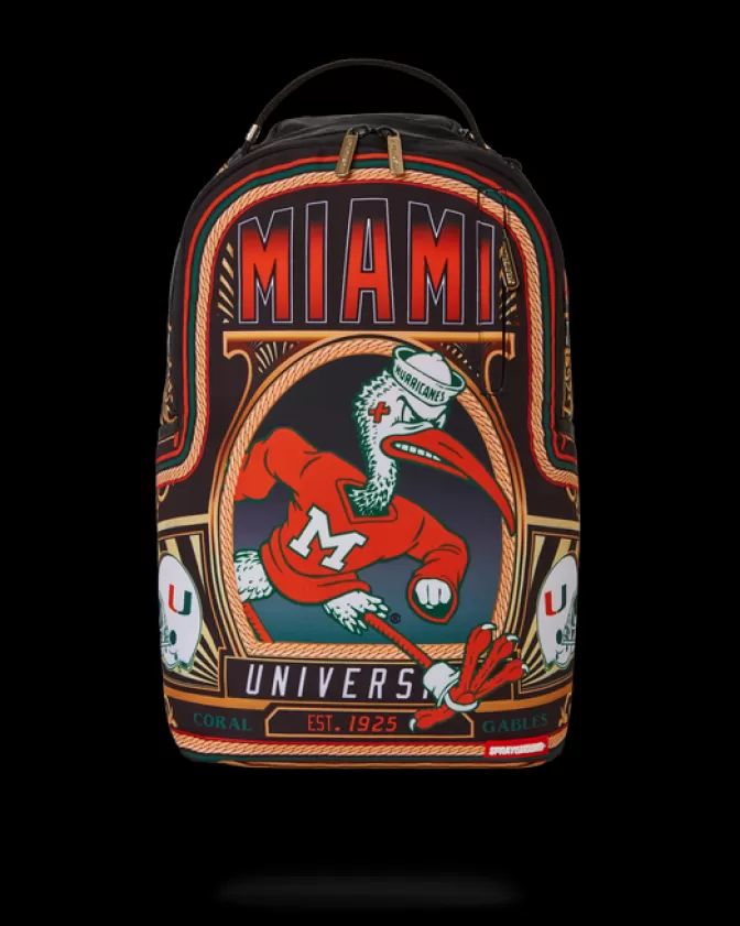 Sprayground BACKPACKS*UNIVERSITY OF MIAMI BACKPACK (DLXR)