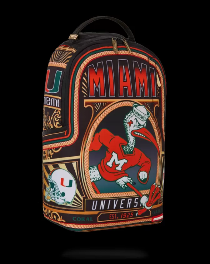 Sprayground BACKPACKS*UNIVERSITY OF MIAMI BACKPACK (DLXR)