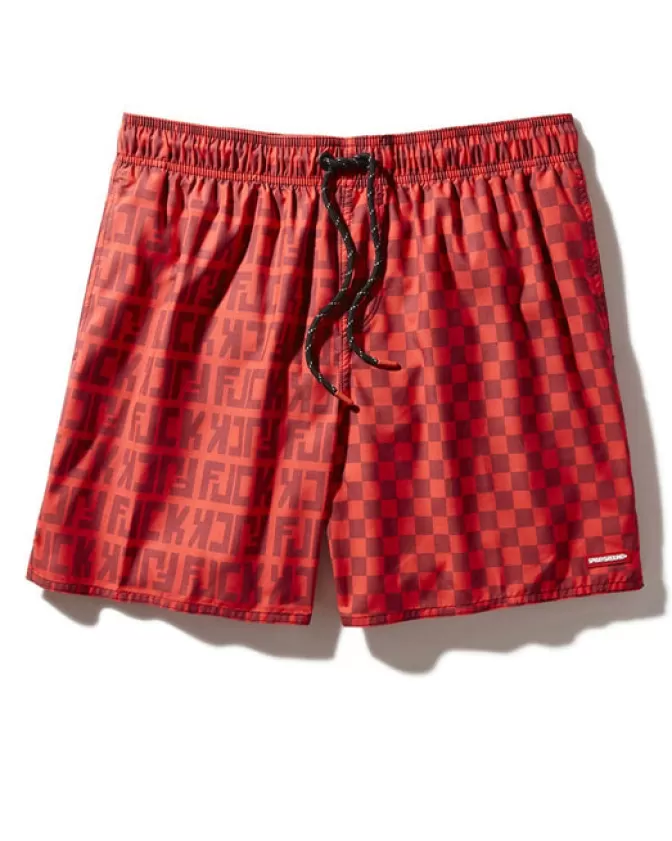 Sprayground SWIMWEAR*VENI VIDI VICI SHOTO SWIM TRUNKS