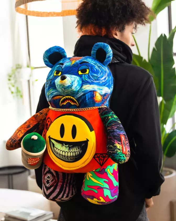 Sprayground TEDDY BEAR BACKPACKS | BACKPACKS*VILLAIN MONEY BEAR TEDDYBEAR RON ENGLISH EDITION BACKPACK