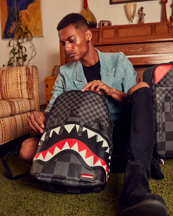 Sprayground BACKPACKS*XTC GREY SHARKS IN PARIS BACKPACK (DLXV)